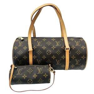 LOUIS VUITTON Authentic Brown Monogram Papillon 30 Pouch